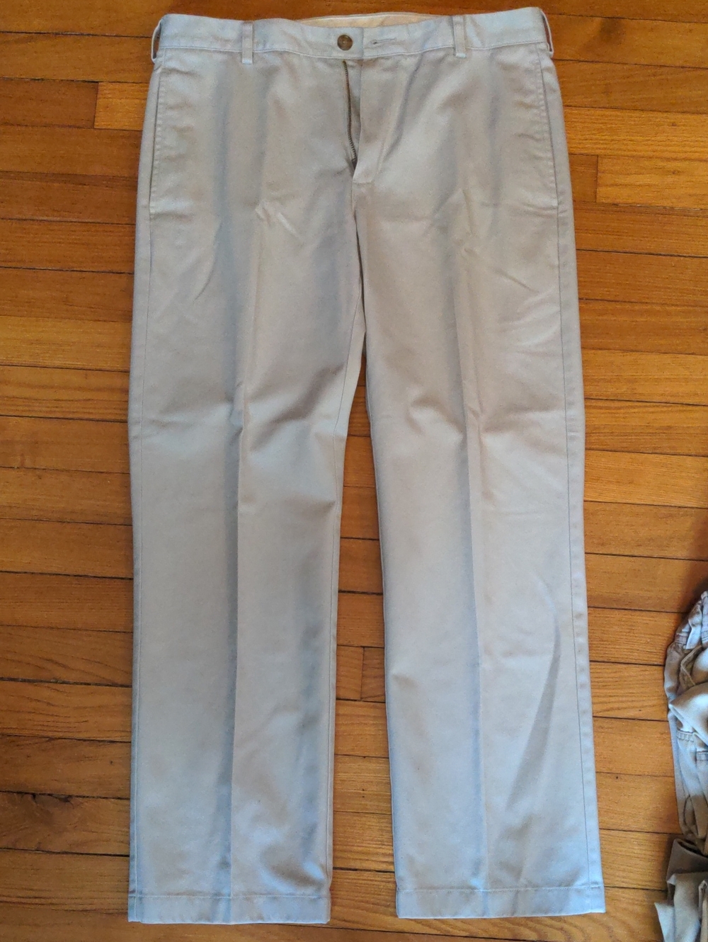 L.L. Bean Men's Straight Fit Chinos - Light Tan, 33x29